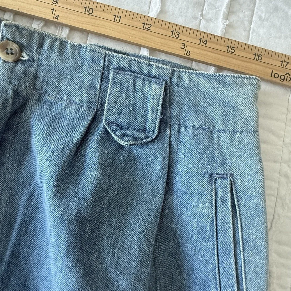 VTG Denim Maxi Skirt 14 100% Cotton Cabin Scandi Farmhouse Cottage Modest